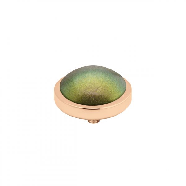 Wunderschöner MelanO Ringaufsatz mit roségoldener Fassung und Perle in Olive für alle MelanO Vivid Ringe. Der Aufsatz wird auf den Ring geschraubt und ist austauschbar: Das Vivid Schmuck System jetzt versandkostenfrei im Perlenmarkt OnlineShop bestellen!